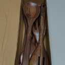Gudamaye 12 inch Black walnut Wooden spoons for cooking, 6 PCES Long Handel Wooden Spoons, Natural Black walnut Wooden utensil for cooking, Wooden Kitchen Utensil set
