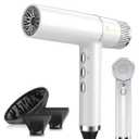 Slopehill Hair Dryer with Unique Brushless Motor | Intelligent Fault Diagnosis | Innovative Microfilter | Oxy Active Technology | Led Display (White)