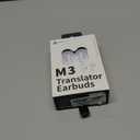 M6 Translator Earbuds Language Translator Device Updated Chip 144 Languages and Accents 0.5s Rapid Translation Music Calling and Translation (with Offline Package)