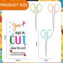 2 x AmazingSpark 12 Pack School End of The Year Gifts for Teachers 6.3" Pastel Classroom Scissors Stationery Bulk Thank You Cards End of The Year Teacher Appreciation Gifts Back to School Party Supplies