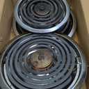 MP22YA Electric Stove Burner Element Replacement Set & W10290350 W10290353 4 Pack Silver Drip Pans - Perfectly Fit Whirlpool Electric Range Stove Top