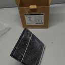 Neodrain 6 Inch Square Shower Drain with Removable Quadrato Pattern Grate, Matte Black 304 Stainless Steel Square Drain, with Watermark&CUPC Certified, Hair Strainer