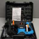 Seesii Heavy Duty Rotary Hammer: 13 Amp 1-1/4" SDS-Plus Demolition Hammer Drill for Concrete, Brick & Stone, 6J Power with 4 Functions, Safety Clutch & Anti-Vibration, Drill Bits and Chisels Included (Blue)