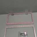 Bling License Plate Frames with High End Ribbon Gift Box,2 Pack Rhinestone License Plate Frame,Handcrafted Crystal Premium Stainless Steel Bling License Plate Frame for Women,Birthday (colorful)