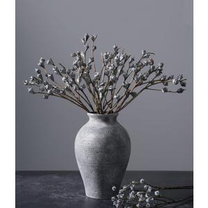 HyeFlora Natural Dried Eucalyptus Branches with Silver Seed, 12-16 Long Stems Pods Dried Flowers for Vase, Boho Home Decor, Floral Arrangements, DIY Crafts