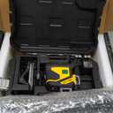 PREXISO Laser Level 3 X 360 Self Leveling with 47 Inch Tripod, Rechargeable 100 Ft Green Lazer Leveler Tool for Construction, Tile, Home Renovation with Magnetic Base, Battery Adapter, Accessories