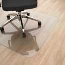 Yecaye Office Chair Mat for Hardwood Floor, 36" x 48" Clear Computer Desk Chair Mat, PVC Heavy Duty Floor Protector for Rolling Chairs, Can't be Used on Carpet(Transparent, 36" x 48")