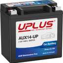 UPLUS Auxiliary Battery AUX14-UP 12V 14Ah 200 CCA, AGM Maintenance Free Rechargeable SLA Backup Batteries replace for AUX14, AUX12, BCI Group 400