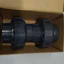 PVC Union Pipe Fittings, 2Pcs 1-1/2inch Slip Union Coupling Adapter, Schedule 80, EPDM O-ring, Socket x Socket, Grey