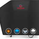 Comnova Grill Cover for Masterbuilt Gravity Series 1050 Digital Charcoal Grill and Smoker, Waterproof & Heavy Duty, 600D Charcoal Grill Cover for MB20040220, Black (61" x 21" x 48")