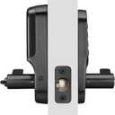Yale Assure Lever Entry Door Handle with Wi-Fi Connected Physical Keypad, Black Suede Smart Door Lock with Handle, Back-Up Key, YRL216-WF1-BSP
