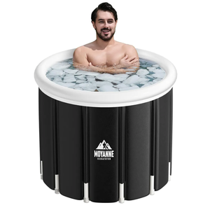 Moyanne Ice Bath Tub,155 Gallons Inflatable Cold Plunge Tub for Athletes' Recovery - Portable Outdoor Polar Pod Recovery Solution,39.3'' x 29.5''