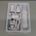 Veeconn Dog Clippers Grooming Kit Hair Clipper-Low Noise Paw Trimmer- Rechargeable - Cordless Quiet Nail Grinder Shaver for Cats and Other Pets (White)