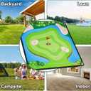 Liberry Golf Chipping Game with Large Chipping Mat, Upgraded Adjustable Golf Club, 25 Sticky Balls, Outdoor Indoor Sports Toy Gifts for Adults Kids, Family Yard Target Game