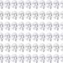 Awpeye 60 Pack Universal Clear PVC Suction Cups with Hooks for Shower, Window, Kitchen, Bathroom, Wall, Glass