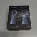 2 x Handheld Fan, Portable Turbo Fan, Mini Small Pocket Fan with 5 Speeds Perfect for Camping, and Outdoor Activities. Rechargeable 3000mAh Battery and Digital Display, Ideal Gift, Travel Essentials