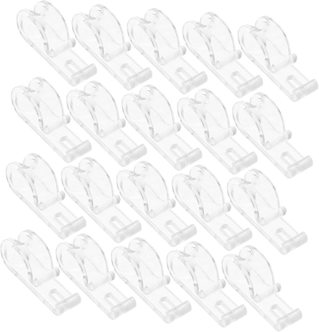 Curtain Roller Clips 30 Pcs Blind Hooks for Blinds Cord Long-Lasting and Versatile