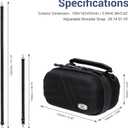 JJC Portable Carrying Case Pouch for Canon PowerShot V1 G7X III II, Sony ZV-1F ZV-1 II ZV1 RX100 VII, Olympus TG-7 TG-6 TG-5, GoPro Hero DJI Osmo Action Cameras, Travel Protective Bag with Neck Strap
