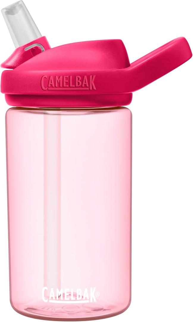CamelBak Eddy+ Kids Bite Valve Straw Tritan Water Bottle | Kids, with Tritan (Grapefruit)