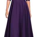 REPHYLLIS Mother of The Bride Dresses for Wedding Retro Formal Dresses XXL Purple