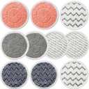 10 Pack Upgraded S7001 Pads Replacement Steam Mop Pads for Shark S7001 S8201 S7000 S7201 S8001 S7000AMZ, S7001TGT Series Steam Mop Pads,Steam&Scrub All-in-One Scrubbing Mop Pads,Part Model#:XKITP7000