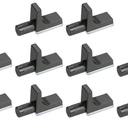 uxcell 16 Pcs Shelf Support Pegs, 7.5mm/0.30" Pin Length Zinc Alloy Kitchen Cabinet Shelf Holder Support Pins for Bookshelf Cupboard Closet Furniture, Nickel Color