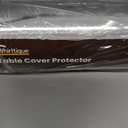 Round Clear Table Protector, 54" Round, 2mm Thick, Clear Plastic Table Cover, Scratch Resistant, Dining Room Table Top Protector