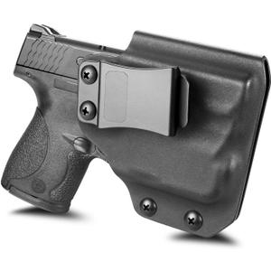 IWB Kydex Holster for S&W M&P Shield Plus 9mm / M&P Shield 9mm & .40 with TLR-6/ TLR-6 HL/TLR-6 HL G Mounted, Optics Ready, Adj Retention & Cant, Fits 1.5" -1.75" Belts, Right-Hand