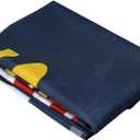 Kind Girl 250 Anniversary Tablecloth Flag,Blessings America USA Flag 250th,1776-2026 Commemorative,4th of July Anniversary Celebration,with Liberty Bell Design,Rectangular Tablecloth Fade-Resistant.
