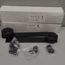 EaseLife 12 FT Double Sliding Barn Door Track and Handle Hardware Kit,Straight Pulley,Slide Smoothly Quietly,Easy Install (12FT Track Kit for 33"~36" Wide Double Door)