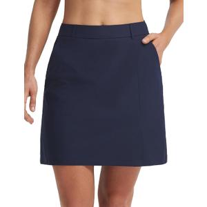 baleaf Women's 18" Golf Skorts Skirts Pockets UPF 50+ Zipper Quick Dry Casual Work Skort Travel, XL