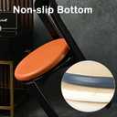 Sigmat PU Leather Round Chair Cushion Memory Foam Waterproof Round Stool Cushion for Kitchen Stool, Living Room Chiar, Office Chair, Car or Floor Pillow(14 Inch, Off White)
