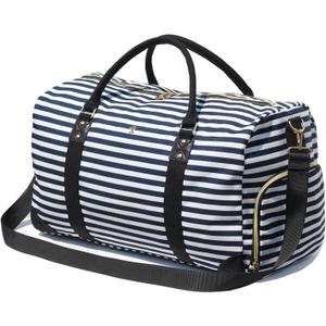 Travel Duffle Bag, Weekender Bag for Women with Shoe Compartment, Carry on Overnight Bag Gym Duffel Bag, Mommy Hospital Bags, 21.7 x 9.3 x 11.8 inches