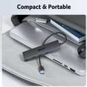 Acer USB Hub 4 Ports, Multiple USB 3.0 Hub, USBA Splitter for Laptop with Type C Power Port, Extender for A Port Laptop, PC, Desktop and More (2ft)