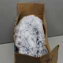 JOLLYVOGUE Dog & Cat Bed, Calming Anti-Anxiety Pet Bed for Small Dogs, Fluffy Donut Cushion for Small and Medium Pets (23") (01 - Light Grey)