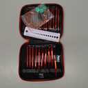 Interchangeable Knitting Needle Set with Circular Cable for Crafters, 13 Circular Knitting Needles with 4 Cable, 3-10 mm Aluminum Knitting Needles for Beginner, DIY Crafts, Red Needle Set