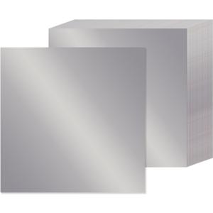 15 Sheets Silver Metallic Cardstock Paper 12" x 12", 92lb/250gsm Thick Paper Foil Cardstock Shiny Mirror Paper Glitter Paper for Crafts Scrapbook Card Making Invitations Party Decoration (Silver)