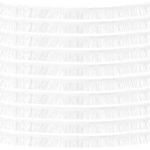 10 Pack 10 Feet White Fringe Garland Foil Fringe Garland Metallic Tinsel Streamers Fringe Backdrop Banner for Parade Floats Birthday Party Decorations Halloween Christmas Decoration (White)