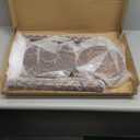 2 Set Round Pedestal Side Table Brown Wooden Small Drink Coffee Table Traditional Tray Top End Modern Accent Nightstand with Solid for Small Space Home Office Bedroom Living Room Corner