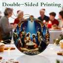 4 x Nativity Scene Ornament | Christmas Ornaments, Christmas Tree Decorations, Holiday Hanging Decor, Christian Decor | Religious Gifts, Christian Gifts | Gift Exchange Ideas