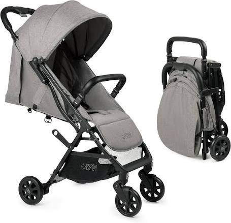 Lightweight Travel Stroller for Baby & Toddlers - Easy Fold & Compact Stroller with Canopy, Storage Basket, Multi-Position Recline & Convenient One-Hand Fold (Grey)