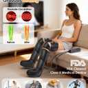 Mothers Day Gifts, Leg Massager with Heat and Compression - Foot Calf Thigh Massage for Circulation and Pain Relief, Professional Compression Boots with 6 Modes, 9 Intensity, 4 Heat