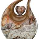 10 Inches Teardrop urn with Matching Heart - Large Cremation Urn - Unique Urn - Ash for Men/Males/Females and Big Pets from Keepsake Company