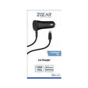 ZGEAR Fast Charge Car Charger for Lightning Tip and USB C