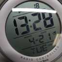 KenTECH T4660 Water Resistant Suction Cup Atomic Clock, Silver