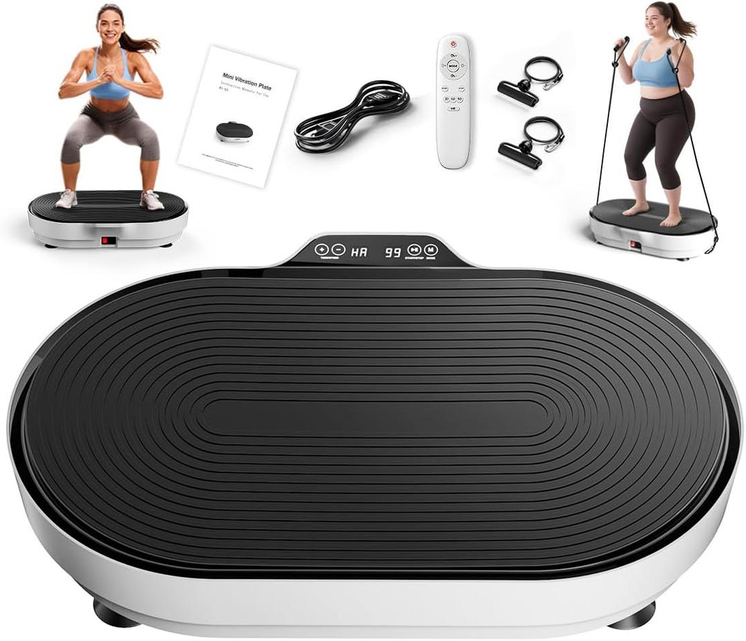 Vibration Plate Exercise Machine, Enlarged Vibration Plate for Lymphatic Drainage Vibrating Plate Fitness, Whole Body Vibration Plates for Weight Loss Power Plate Vibration Platform 99 Speeds 660 LBS