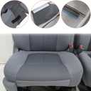NLQR Driver Side Bottom Cloth Seat Cover & Replacement Seat Cushion Foam Pad Compatible with Ford F150 2011 2012 2013 2014