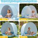 Gorich Pop Up Baby Beach Tent with UPF50+ UV Protection, Portable Toddler Sun Shelter with Mesh Ventilation, Lightweight & Foldable Play Shade Tent for Beach, Park & Backyard