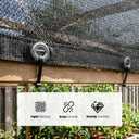 Royal Shade 30% Black Shade Cloth 10FT x 10FT Mesh Tarp with Grommets for Garden Patio, Plant Shading, Greenhouse, Pergola, Chicken Coop, Dog Kennel, Lawn 