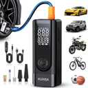 Tire Inflator Portable Air Compressor - 180PSI Air Compressor with Tire Pressure Gauge, 25000mAh & 3X Faster Portable Air Pump for Cars, Bikes & Motorcycle Tires, Balls, Car Accessories